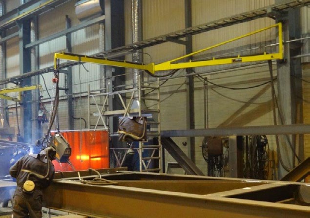 Pivot Joint Wire Feeder Boom